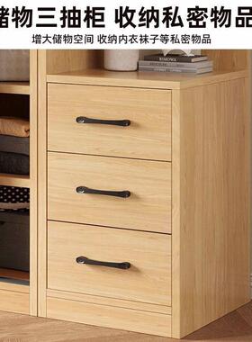 推拉门全实木储衣衣柜移门定PUZ制防小户型卧室物柜霉子家用柜