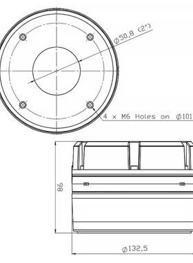 音之初PO-DE459高9品质300瓦N48RSH钕磁汽车警KHC报器喇叭扬0声器
