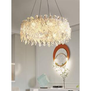 法式吊灯厅轻奢水晶灯客主132吊术灯创意个性艺灯卧室吊灯2025年