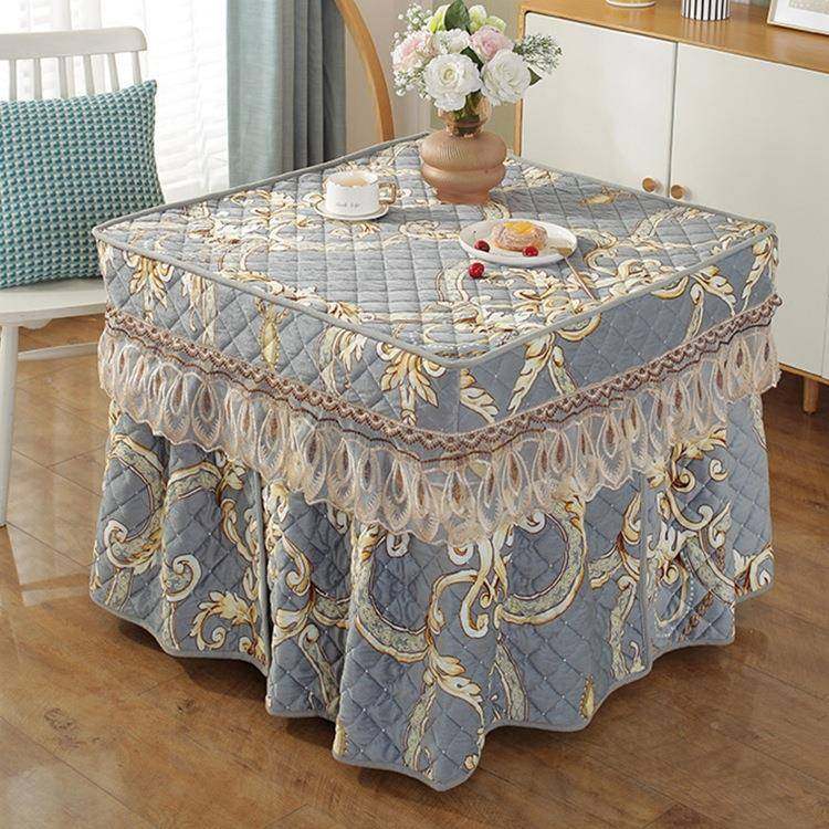 加厚加烤火罩电火子炉桌罩烤桌罩套正方形取暖绒烤火EXK炉套罩烤