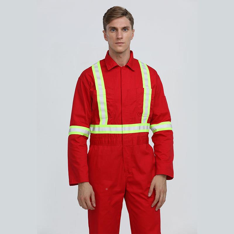 阻燃服出口欧美场阻燃市准工作服连体服煤矿石行油业美洲BICUL标
