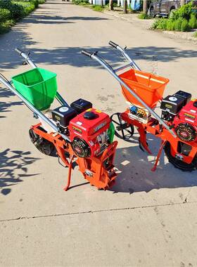 四冲程大农田精玉HJY米播机油手推式豆施肥播种机汽轨耘耕机