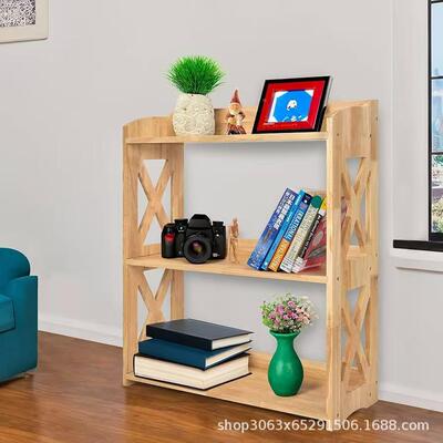 实木置原物书架家居摆件装饰落地多书架木书房层柜收HL-25101纳架
