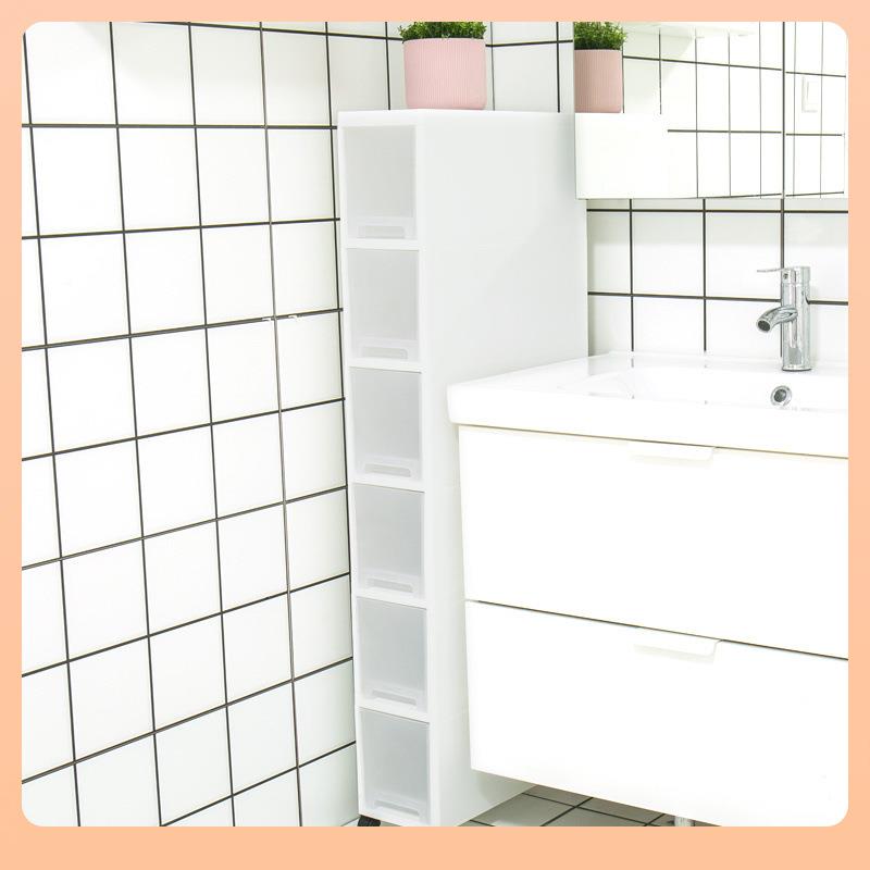 m¢厨房卫生间夹缝收纳抽屉柜式18c超窄UOJ缝隙置物架窄长柜子条