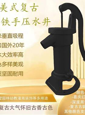 幼水儿园铸铁抽水机手EVF动摇头水泵手水井泵压井摇头压水井井压