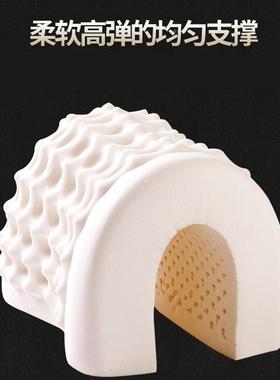 泰国天然枕乳胶胶颗粒枕现白色枕头货新款乳枕女XLH士按摩枕