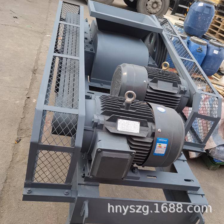 小型双破2PG40*250辊煤矸DLK石细0碎花岗岩鹅卵石制砂双辊粉机碎