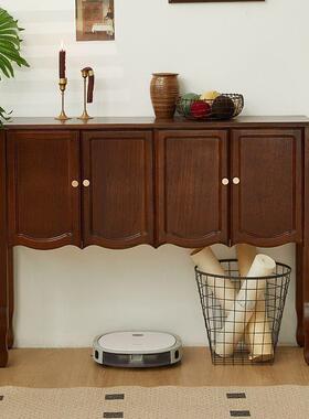 玄柜美式实木关柜复古收纳子厅餐边柜置物CGW柜入户门厅过客道装