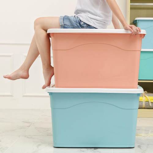 子收纳箱塑料大衣1801服家用衣盒宿舍学生号大号柜子柜整理储物箱