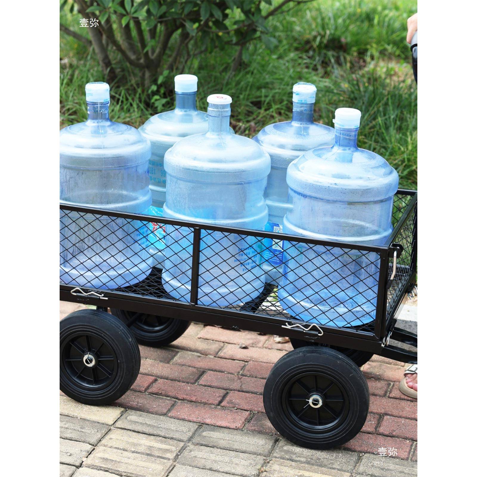 实心轮网车工具手拉车老742虎车手拉车侧挡拆卸大车底4根拖横撑
