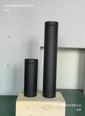 壁炉烟囱配件燃真火家用管家CND用火烟木炉直管不锈钢柴黑色烟道
