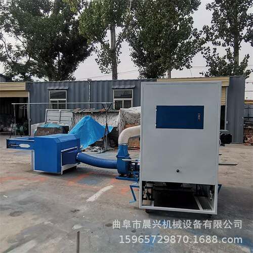 枕芯靠背气动充棉公仔棉小型充绒机猫枕狗窝冲棉设备