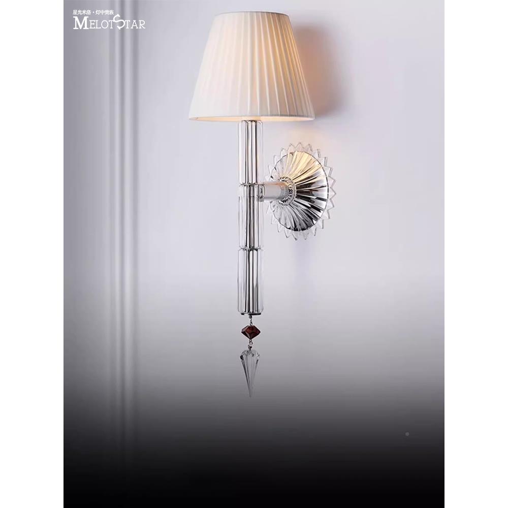 高奢巴卡la拉千水叶晶壁灯轻奢客63428厅卧室别墅过道装饰灯具