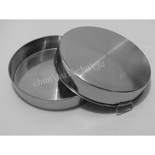 不用锈GWA钢蒸饭盘盘鱼盘大圆盘钢盘M大盆鱼43cm46cm60cm大65C凉