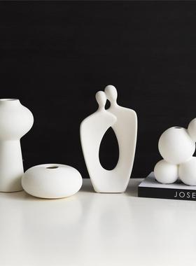 现代极简个抽性象情侣人N03191级物书柜酒柜格柜高感子艺术装饰品