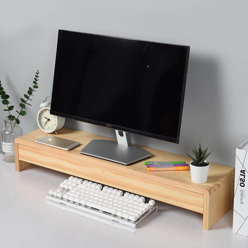 实显示纳器增高架电木脑台式加长带抽屉屏幕桌林家小子面置物架办