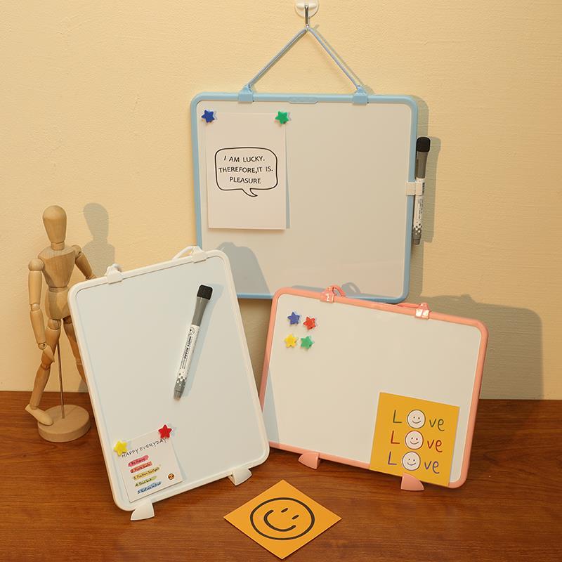 富尼儿童性小白ft-8607板横竖两用挂绳桌面架式写字磁板超迷你手