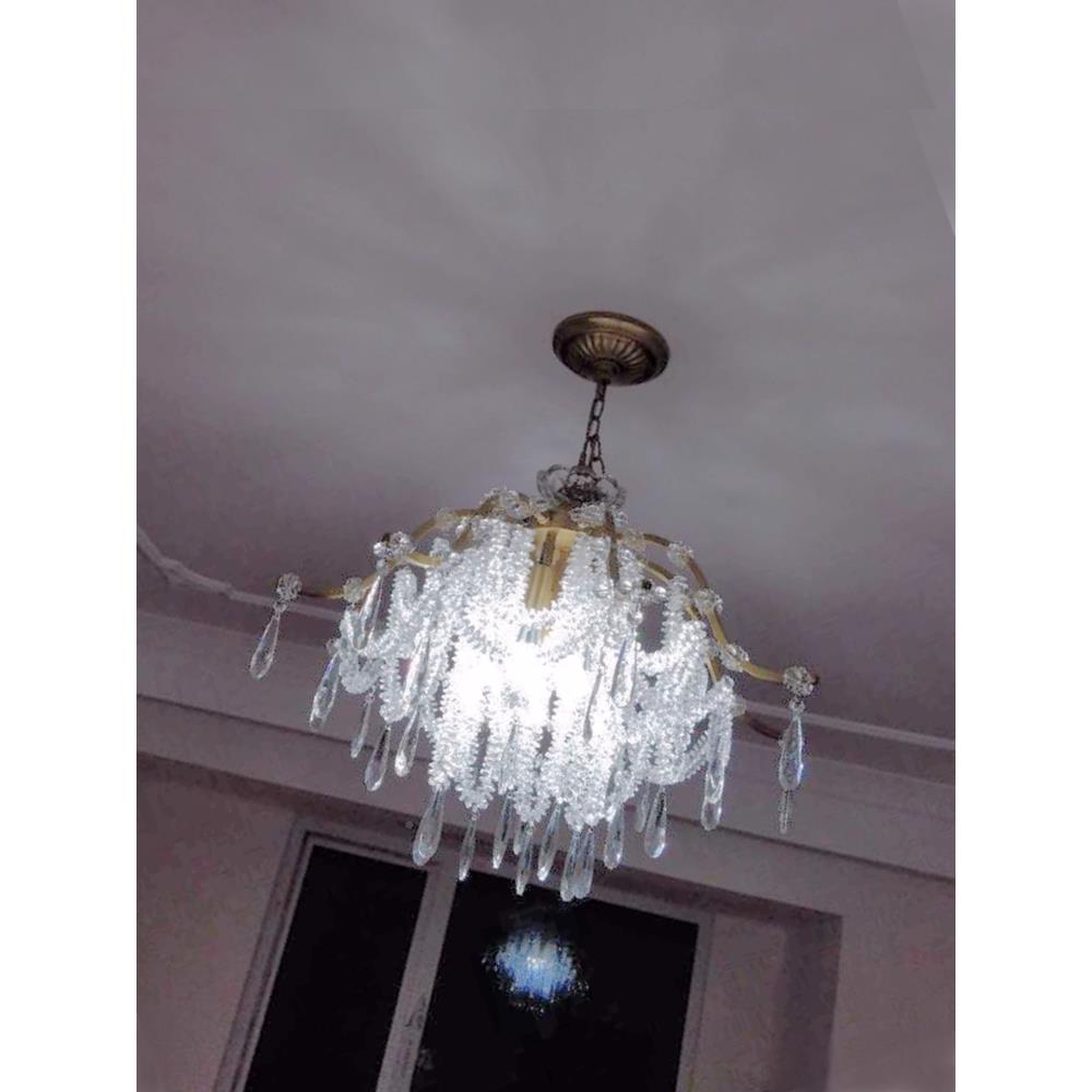 S浪Y云梦全铜水晶SY1196漫吊灯欧法式奢氛围感客厅餐厅公轻主房间