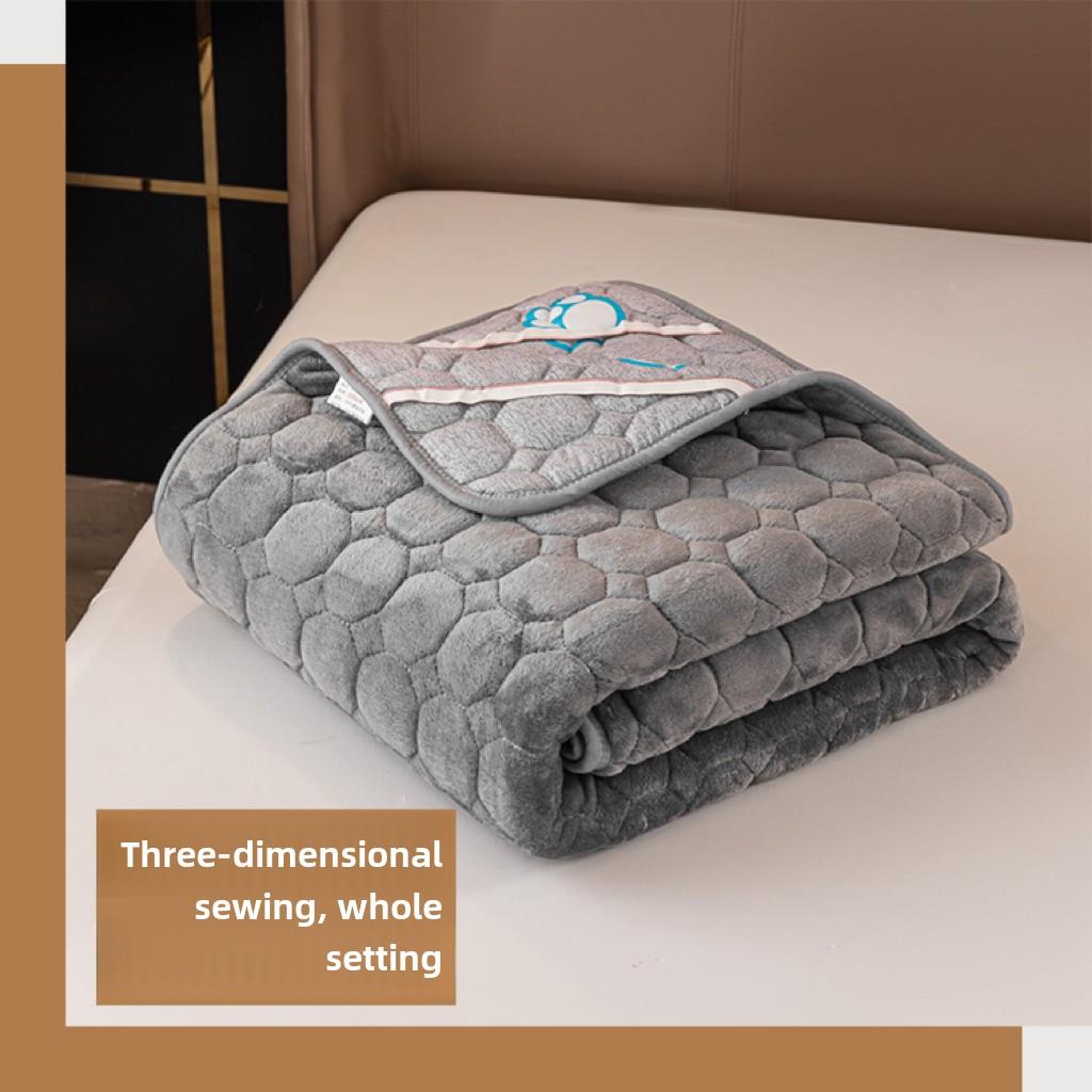 加垫厚法兰绒床家舍用双人榻榻米床垫子学CVC生宿褥单人睡垫打地