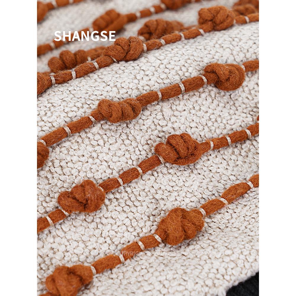 尚塞原设计寂风现创代样板C8818-C7间抱枕套民靠宿垫腰枕侘沙发客