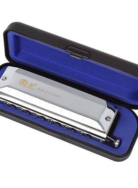 国光琴12孔4专8音C调口琴半音阶口琴初学口儿童业演奏口琴GCF者乐