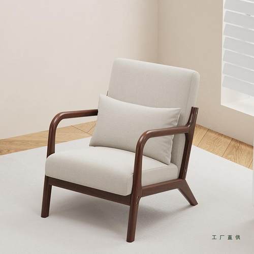 985家用实木休闲简约小户型休闲区看布置三件套书喝茶组阳茶台桌