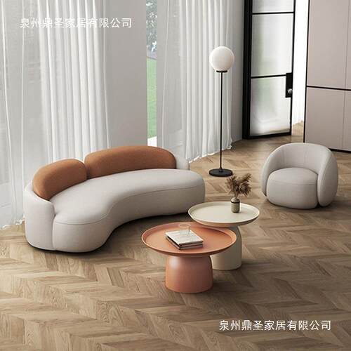 2023新款弧形科技布网红沙发