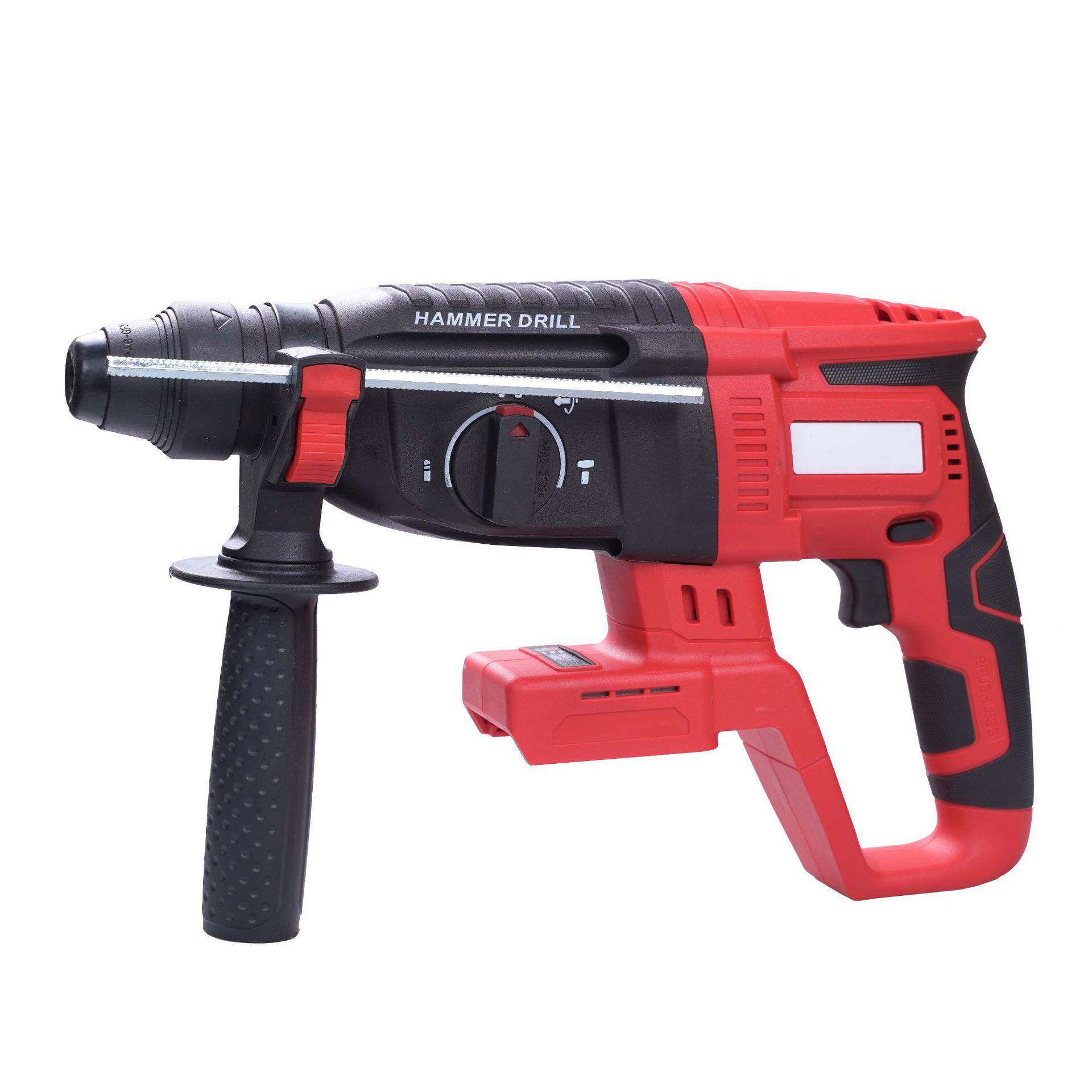 三锂电电锤电凝镐两用电钻用无刷充电式功裸机率混土家用大冲击钻