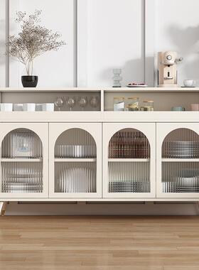 UXK柜岩板轻奢法吧式餐柜台一体靠客厅茶水柜客厅酒墙茶水柜收纳