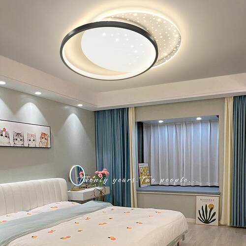 led吸顶简灯现代约灯38694具间书房卧室儿童餐厅灯爆中款山灯房具