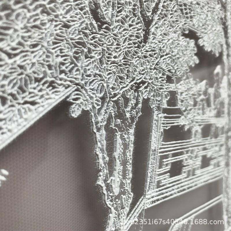 新中式山水装GOL饰画装样板房色挂画酒店软别墅入玄关书房过道户