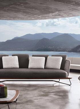 编沙发茶藤几组院合藤室外阳LKZ台庭桌椅三件套露台藤椅户外金属