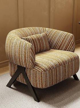 中古风单人沙发椅雪尔尼法式复UJI古单客阳台酒店民宿休闲厅可颂