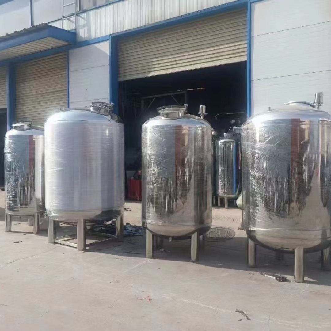 厂家304不锈钢储水罐液体储存罐不锈钢水箱 封头水箱锥形水箱5吨