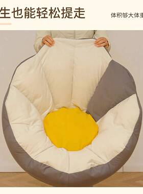 沙发可HOQ躺可睡卧室小沙发阳台坐窝墩榻榻米人类狗单人躺懒椅人