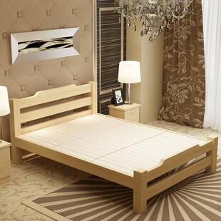 实木床榻米木床简榻约现代卧DH003室经成济型人人单人矮床双家具