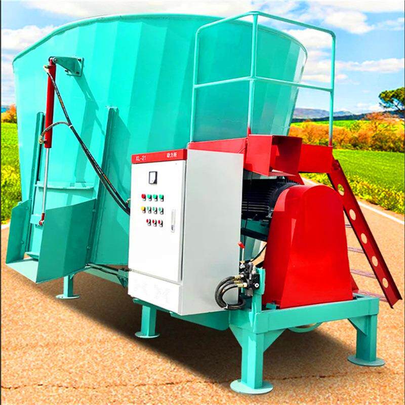 双轴碎HSB搅料拌草一体机全混日粉粮合制备机牵引式立式精粗料拌