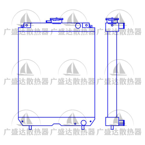 卡特CATE303E303CRMM30CRMM40CR143-2296挖机水箱散热器