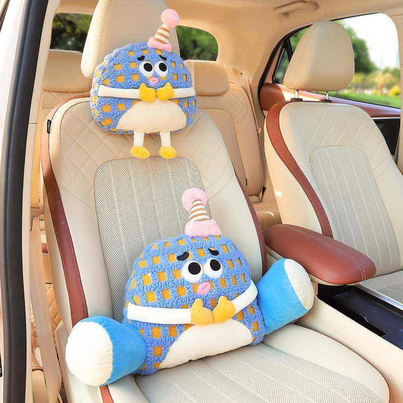 汽车头枕颈椅枕创意可爱儿童护排抱F78M57M5枕开后车用座驾驶颈枕