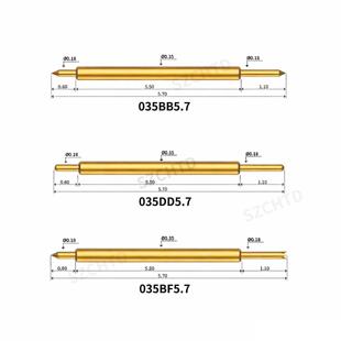 针测试针双头探针F035系列035BB5ZZM.703探5DD5.7035B5.7