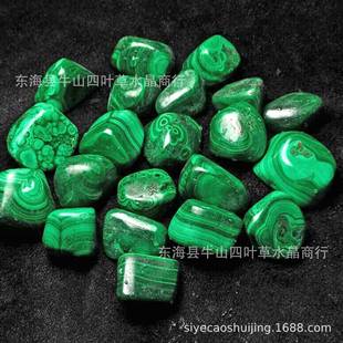 10克200-30毫米然孔雀石手裸石把件造天景装YIP饰石摆件滚石矿标