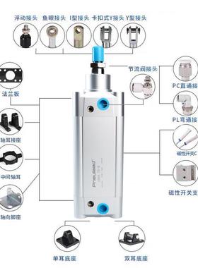 Pn气eulea纽立得方形缸C0S铝合金气d缸32/28040/80/100*5-125x150