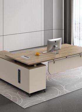 老板家办公桌椅组合单人经桌总理裁桌主管桌简约代现CCZ-06办公具