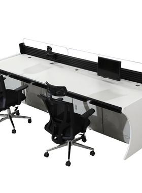 豪双联三联视华频监控操作监控指挥中心办公桌制76190台调台度控