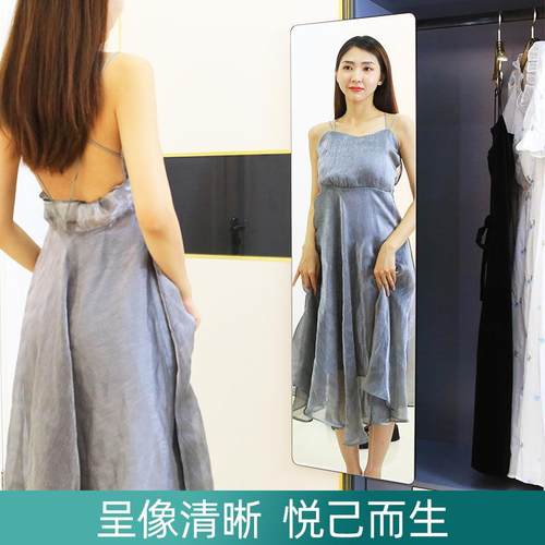 柜THK镜子内置推拉旋转内装隐形伸折叠试衣抽拉放衣衣橱缩全身穿