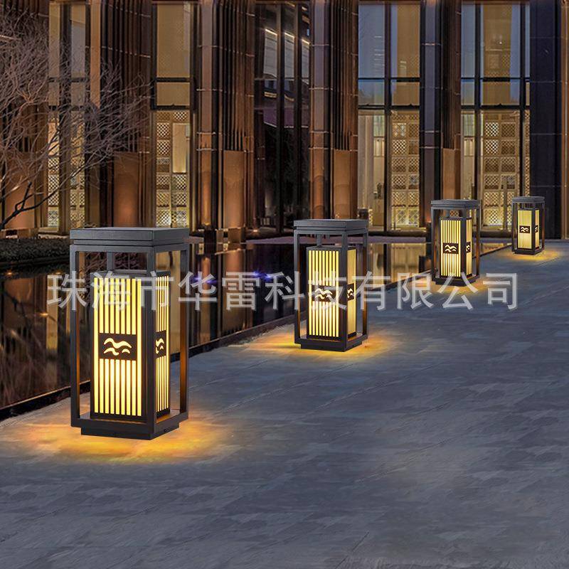 户外L草ED太阳能坪灯防水方形C-3.12景观小区别墅庭院灯灯市电花