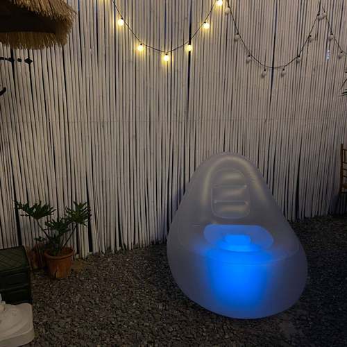 便携充气凳发懒光人沙露营氛围GSL-001感LE发D遥沙控多色变光充气