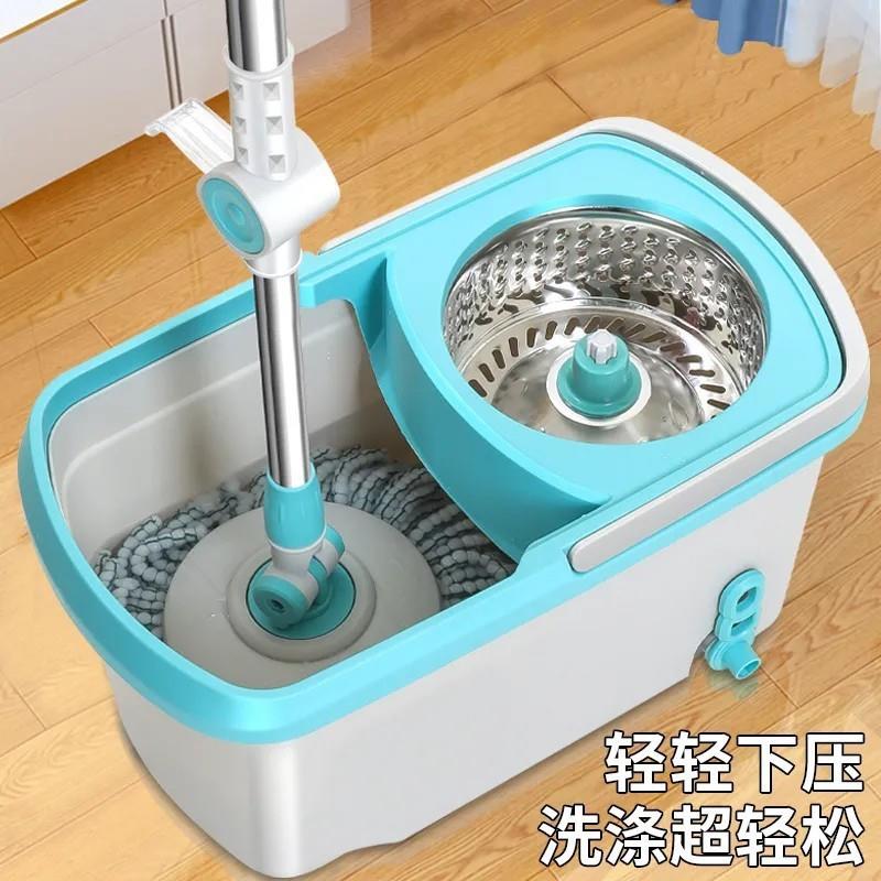 Q7旋转拖把干湿桶两用一拖净免手洗板平拖548布懒甩水人墩布