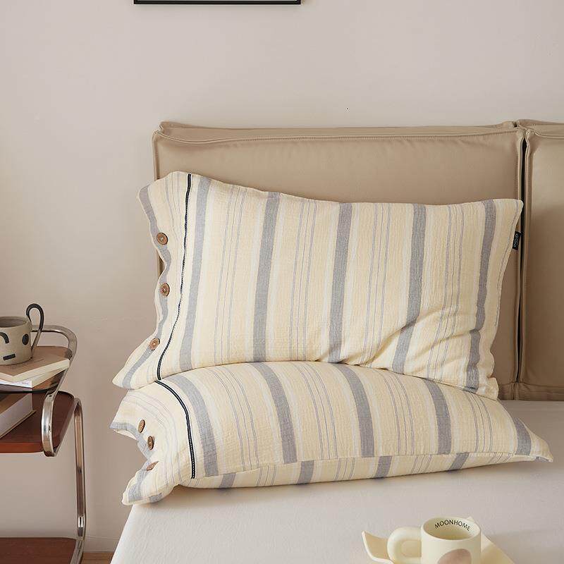 纯棉枕套对装48×74cm男枕头套全棉1XB0一单个高端0枕芯内胆套家