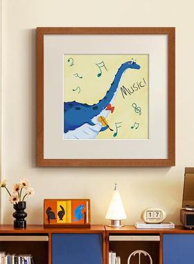 《萌龙al202508艺趣美式复古》孩儿童房房童趣装饰画法式中古风男